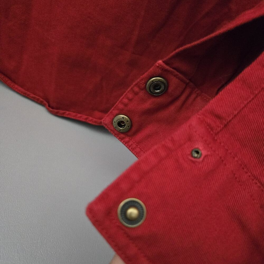 Orvis Malpai 1/4 Snap Popover Red Pockets Cotton Long Sleeve Shirt Mens Size XL - Picture 9 of 11
